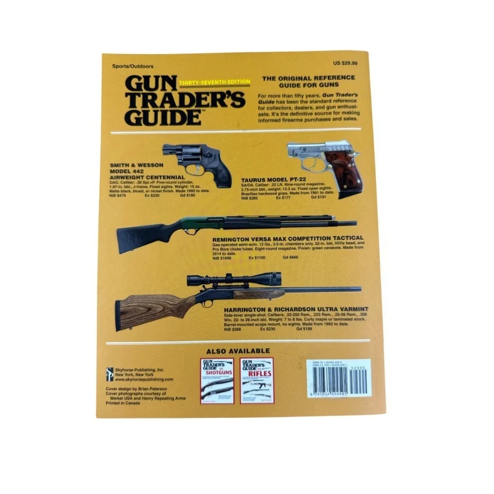Gun Trader's Guide 37th Edition Skyhorse Publishing Modern Collectible‎ Firearms